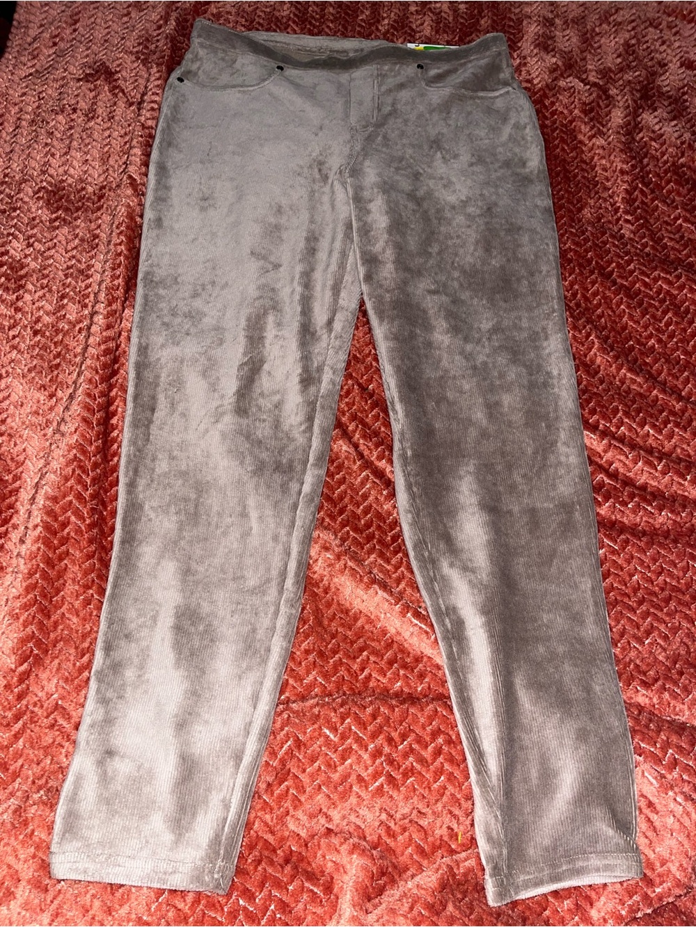Velvet-Look leggings Pull-On Pants natural reflections size L